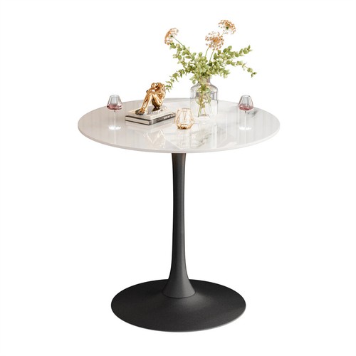 30" Round Tulip Dining Table Standing Bar Table Kitchen Dinette Restaurant Table - Picture 17 of 24