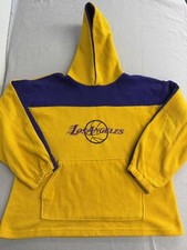 VTG 90s LA Lakers Fleeece Hoodie Made in USA Los Angeles L