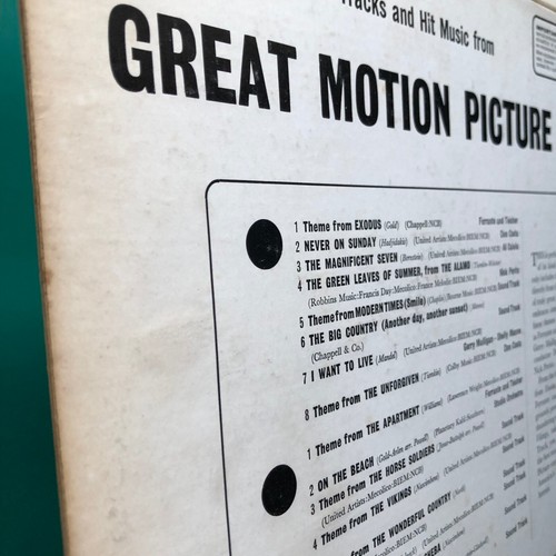 Original Soundtracks & Hit Music GREAT MOTION PICTURE THEMES LP Alamo Exodus HMV - Picture 12 of 24