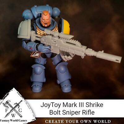 Painted Mark III Shrike Sniper Rifle JoyToy Loyalist Marine 1:18th Scale Figures