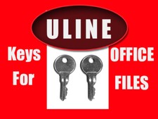 ULINE W401-W499 SET OF 2 KEYS GLOBAL BOULEVARD OFFICE CABINET DESK FILE