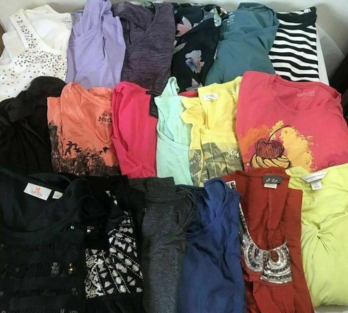 FIVE(5) pounds WOMEN's shirts WHOLESALE Lot SIZE L/XL Tops Fall/Winter - Picture 6 of 12