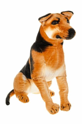 LARGE PLUSH CUDDLY LYING SITTING GERMAN SHEPHERD SOFT TOY PUPPY ENORMOUS TEDDY - Picture 2 of 16