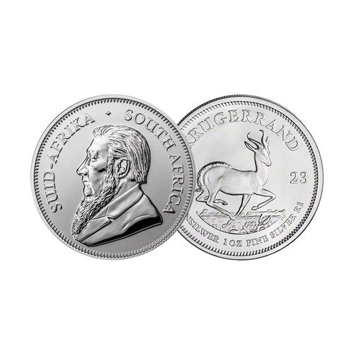 NEW 2023 South Africa 1 Oz 999 Fine Silver Krugerrand Coin BU Commemorative Coin - Picture 3 of 12