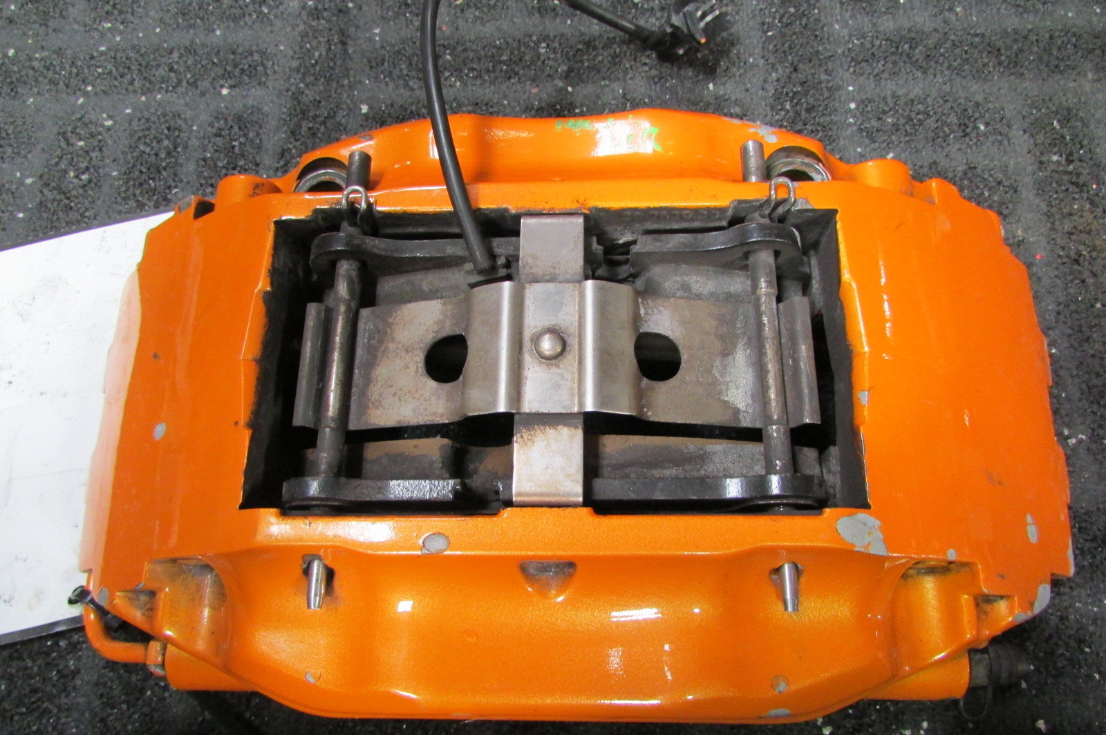 Lamborghini Gallardo, LH, Left Rear Caliper, Orange, Used, P/N 400615405J