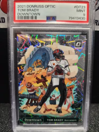 2021 Donruss Optic DOWNTOWN TOM BRADY #DT23 PSA 9 Mint