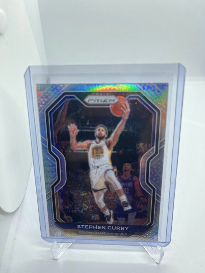 2020-21 Panini Prizm Stephen Curry Silver Hyper Prizm #159 Warriors SP