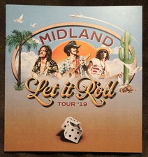 Midland 2019 Let it Roll Tour US CONCERT TOUR POSTER PICTURE 11  Wide x 12 Tall