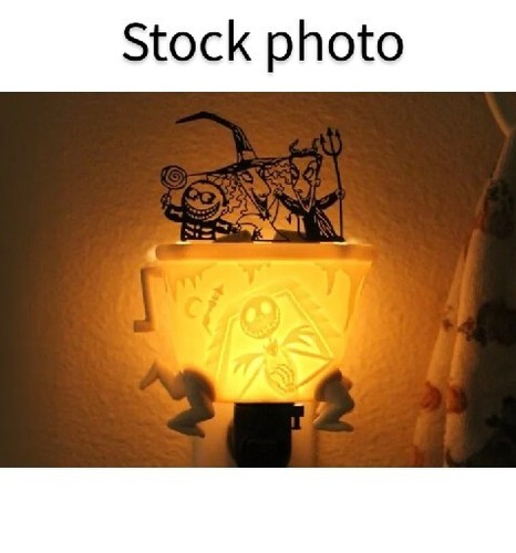 NIB Nightmare Before Christmas Lock, Shock, and Barrel Scentsy Mini Wax Warmer - Picture 6 of 6