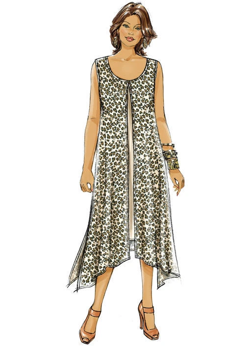 Butterick Sewing Pattern 5655 Womens 18W-24W Easy Loose Tent Dress Top Pants - image 4 of 4