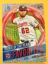 2021 Bowman-ROY Favorites Mojo & Regular Refractors Luis Garcia Rookie Cards!