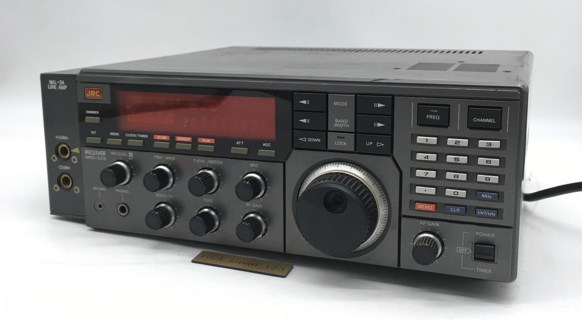 日本無線 JRC NRD-525 広帯域受信機 V.UHFコンバータ内蔵/元箱 日本無線 JRC NRD-525 広帯域受信機 V.UHFコンバータ内蔵/元箱
