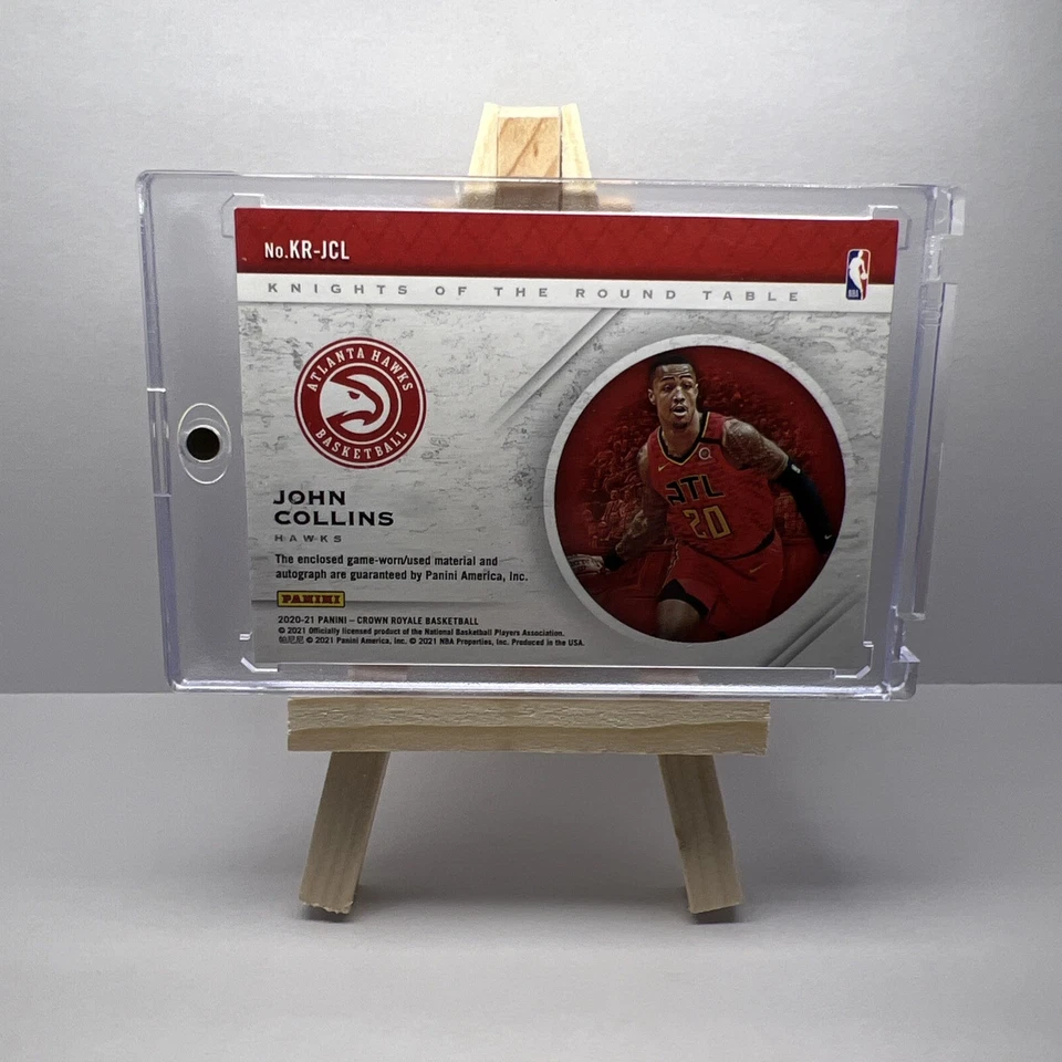 2020-21 Panini Crown Royale Knights Roundtable John Collins Patch Auto /99!... - Image 2 of 2