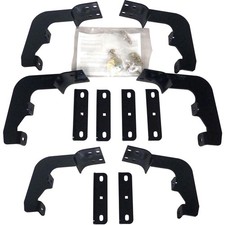 Westin Premier Oval Nerf Step Bar Mount Kit Powder Coated Black Steel 22-2075