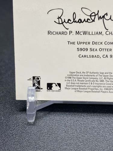 1998 SP Authentic Chirography Ivan Rodriguez Auto HOF #IR - Picture 8 of 9