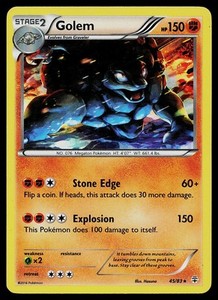 Pokemon Generations 45/83 Golem Holo Rare
