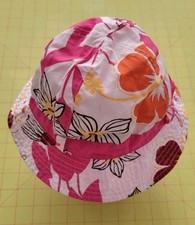 The Children's Place Girls Bucket Hat 18-24M Floral Pink White