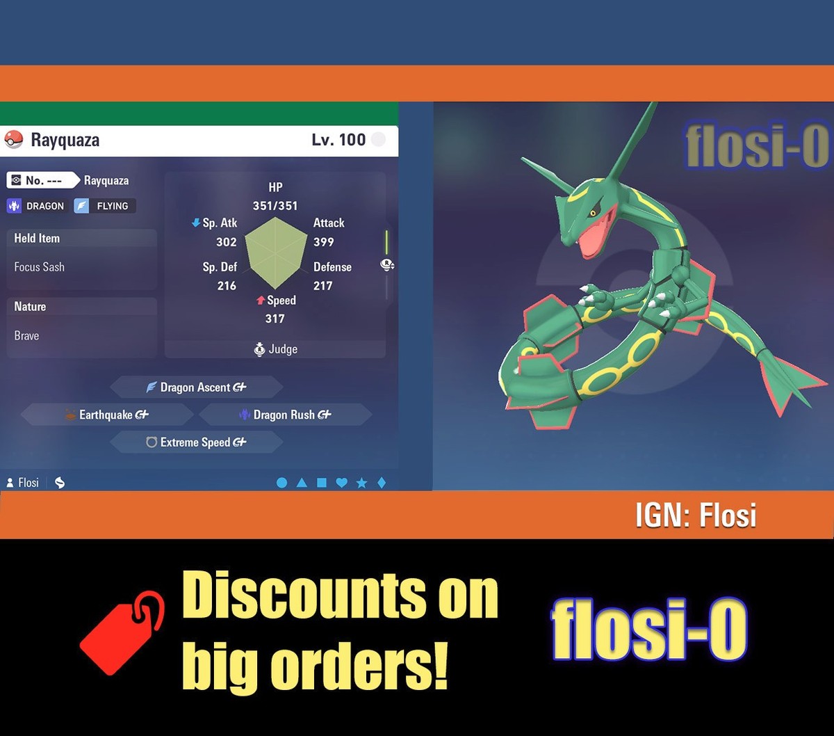 6IV Shiny Rayquaza Pokemon Legends ZA (Legends Z-A) | eBay
