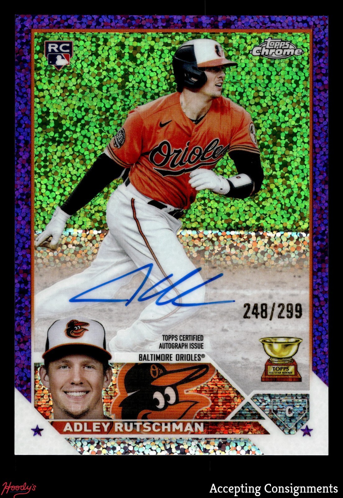 アロエ　レインボーシャーベット　激レア Adley Rutschman 2023 Topps Chrome #RA-AR Rookie Autographs