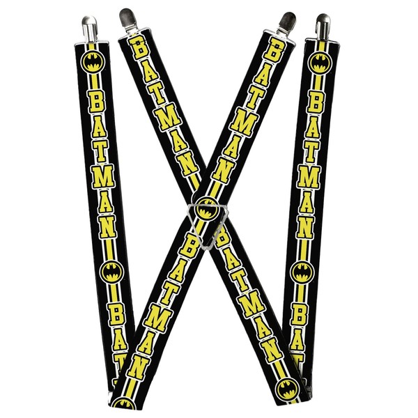 Buckle-Down Dc Comics Suspenders, Batman Bat Signal Triple Stripe Bl (Us Import)-image