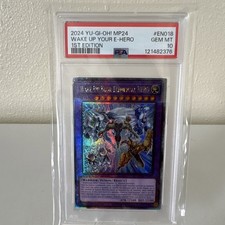Konami Wake Up Your Elemental HERO Quarter Century Secret Rare 1st Ed MP24-EN01…