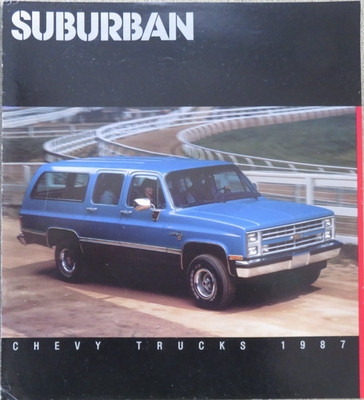 1987 Chevrolet Suburban USA Prospekt Brochure, 8 Seiten