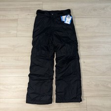 Columbia Snow Pants Youth Size Medium Black Outgrown Insulated Snowboard Ski NEW