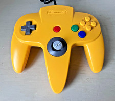 Official Genuine Yellow Nintendo 64 N64 Controller  Fully Working Loose Joystick