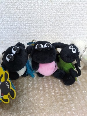 NICI Shaun the Sheep Timmy Plush Mascot Charm Keychain Set of 3 Japan Limited