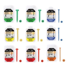 Armor 750 Count Color Coated Pocket Hole Screw Set for Various Wood Types