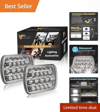 2pcs Rectangle H6054 Led Headlights 5x7 7x6 Headlamp Hilow Sealed Beam H4 90... 2pcs Rectangle H6054 Led Headlights 5x7 7x6 Headlamp Hilow Sealed Beam H4 90...