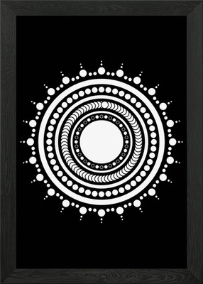 Abstrakte Spirograph Kunst Gerahmtes Wandbild Poster Leinwanddruck Bild