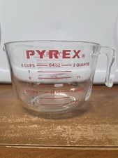 PYREX Giant Measuring 8 Cups Glass 64 oz Red ...