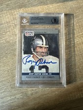 Autographed Roger Staubach MVP Super Bowl VI NFL Pro Set Card
