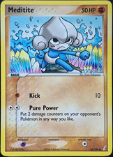 Meditite - 56/100 - EX Crystal Guardians - Common - Pokémon (HP/DMG) on eBay