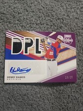 Henry Ramos 2020 Panini Elite Extra Edition Autograph Triple Patch Purple #18/25
