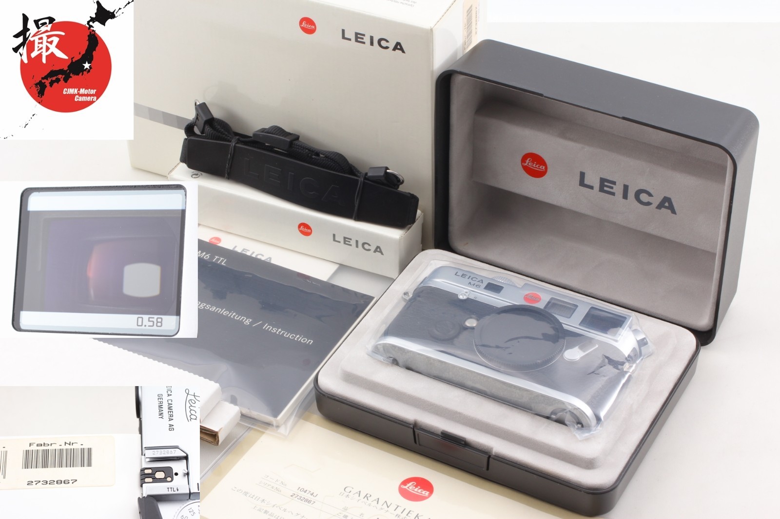 Rare 0.58 TTL 【 Unused in Box 】 Leica M6 Rangefinder 35mm Film Camera From Japan
