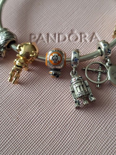 Pandora Armreif 17,5 cm. mit 6 Pandora Star Wars Charms - Bild 9 von 15