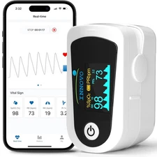 Innovo iP900BP-B Pulse Oximeter with App, Plethysmograph & Perfusion Index, BT