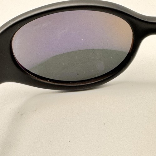 Arnette HOODOO Sunglasses Mens Black Oval Wrap Italy Vintage Shades Sunnies 90s - Picture 11 of 15