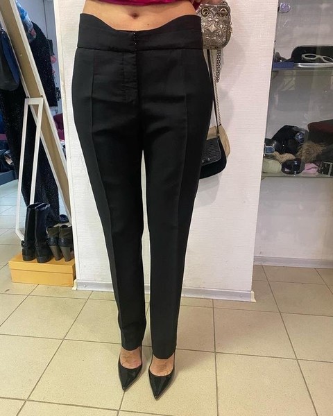 Women Agnona Trousers Black 38 / M / 46