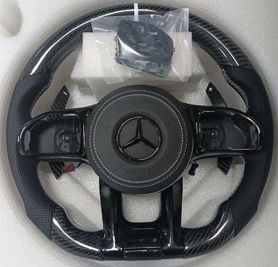 New Carbon Fiber Sport Steering Wheel For Mercedes-Benz AMG W205 GLE53 G63 GLC