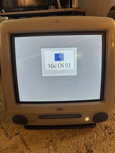 Ordinateur Apple iMac G3 bleu indigo vintage 2001 10 Go HD CPU UNIQUEMENT - Photo 12/19