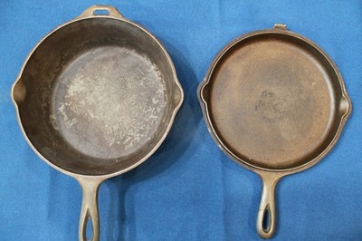 VINTAGE LODGE CAST IRON 4 in 1 COMBO COOKER DOUBLE SKILLET USA MADE 8 FS D RARE