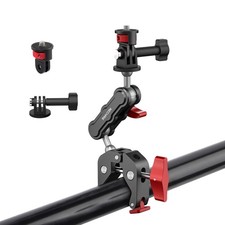 Camera Clamp Mount 360 Ball Head Magic Arm For GoPro Heavy Duty Clamp SJ009