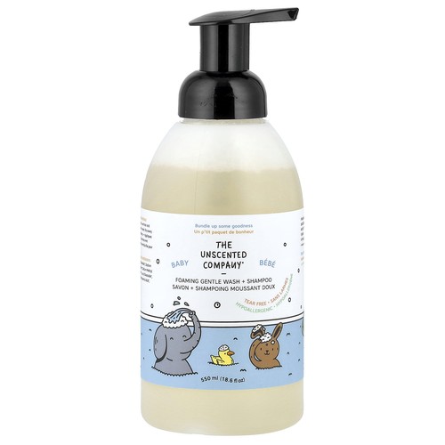 Baby, Foaming Gentle Wash + Shampoo, Fragrance Free, 18.6 fl oz (550 ml)