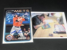 AJ Ewing New York Mets Auto Signed 2024 Topps Pro Debut .