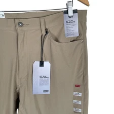 NEW Levis 511 Slim Tech Pants Mens Actual 36x33 Beige Stretch Performance $69