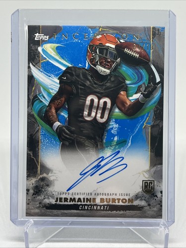 2024 Topps Inception Jermaine Burton RC Auto Blue /10 Bengals