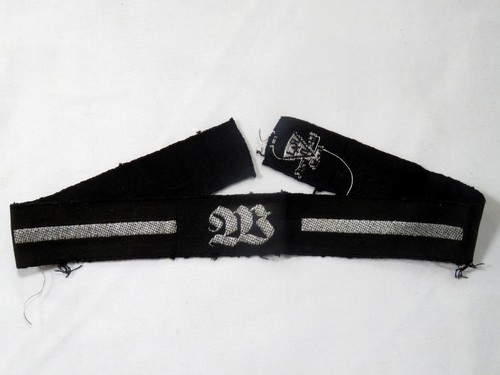 WWII German Cuff Title W West Wall - Einsatz